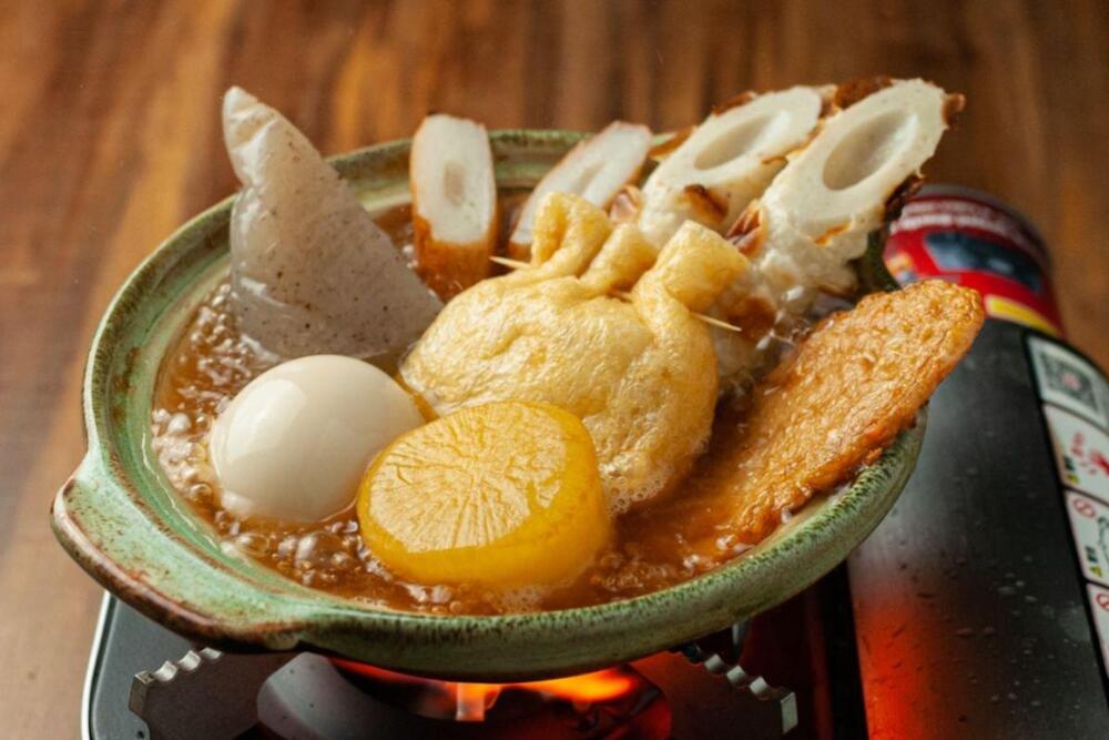 Light soy broth with proteins
